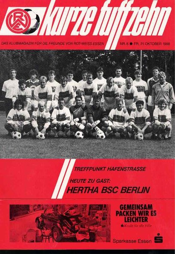 Fussball programmheft 88 89 - , 88/89