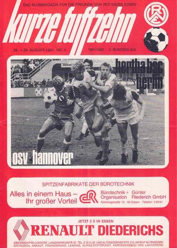Fussball programmheft 82 - fussball-programmheft, 81/82