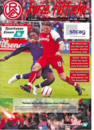 Stadionheft rot weiss essen - -,